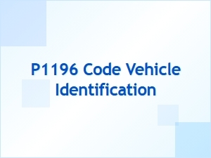 P1196 Code Vehicle Identification Tips
